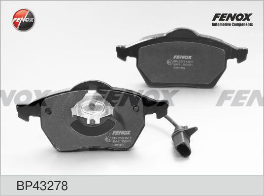 Fenox BP43278 Brake Pad Set, disc brake BP43278