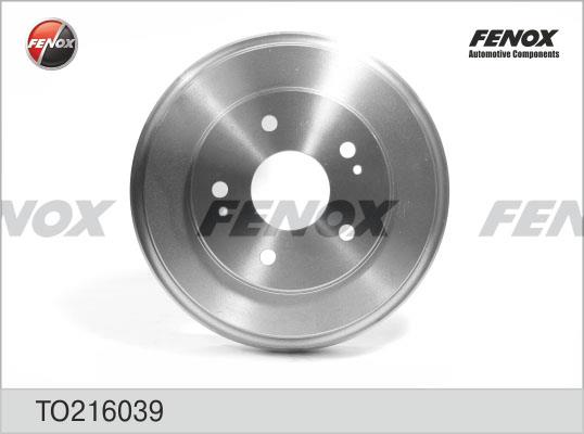 Fenox TO216039 Rear brake drum TO216039