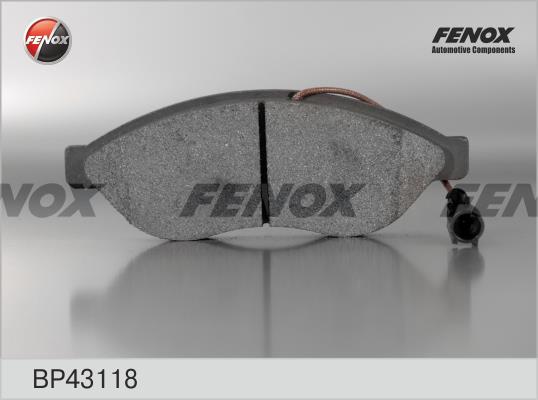 Fenox BP43118 Brake Pad Set, disc brake BP43118