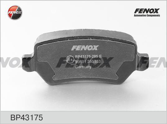 Fenox BP43175 Brake Pad Set, disc brake BP43175