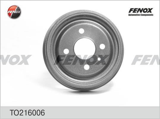 Fenox TO216006 Rear brake drum TO216006