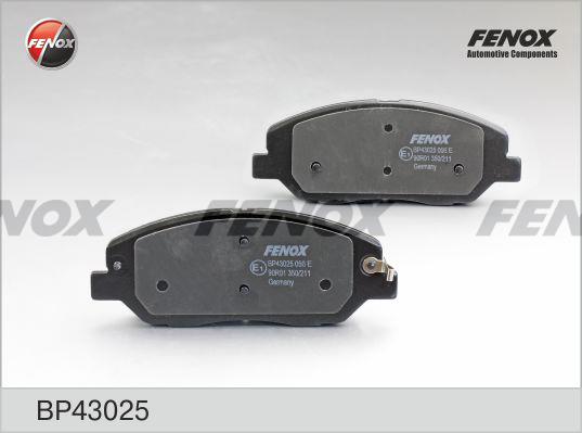 Fenox BP43025 Brake Pad Set, disc brake BP43025