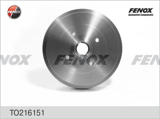 Fenox TO216151 Rear brake drum TO216151