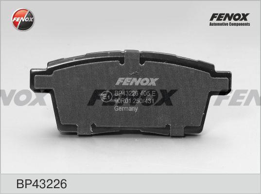 Fenox BP43226 Brake Pad Set, disc brake BP43226