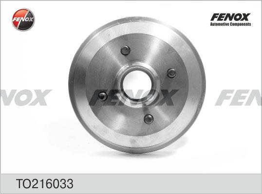 Fenox TO216033 Rear brake drum TO216033