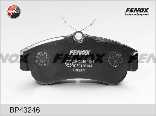 Fenox BP43246 Brake Pad Set, disc brake BP43246