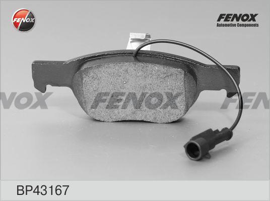 Fenox BP43167 Brake Pad Set, disc brake BP43167