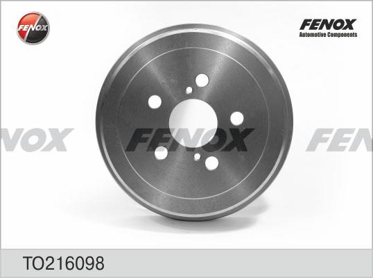 Fenox TO216098 Rear brake drum TO216098
