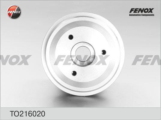 Fenox TO216020 Rear brake drum TO216020