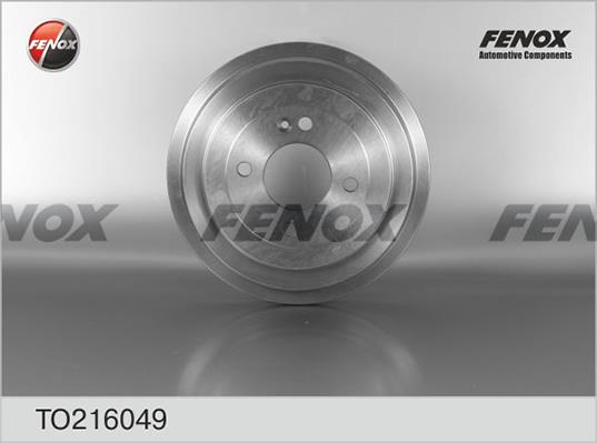 Fenox TO216049 Rear brake drum TO216049