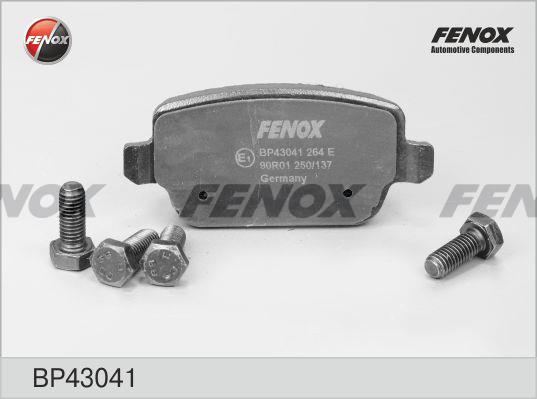 Fenox BP43041 Brake Pad Set, disc brake BP43041