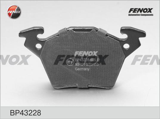 Fenox BP43228 Brake Pad Set, disc brake BP43228