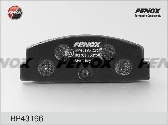 Fenox BP43196 Brake Pad Set, disc brake BP43196