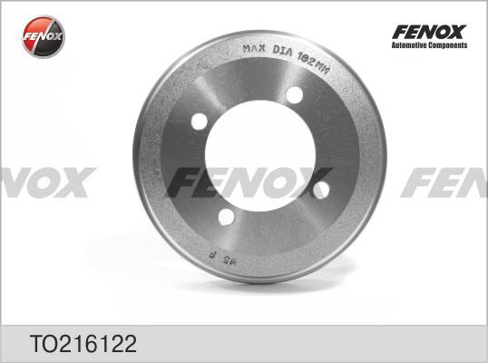 Fenox TO216122 Rear brake drum TO216122