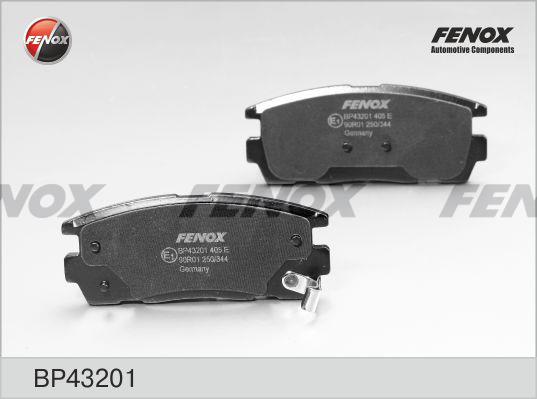 Fenox BP43201 Brake Pad Set, disc brake BP43201