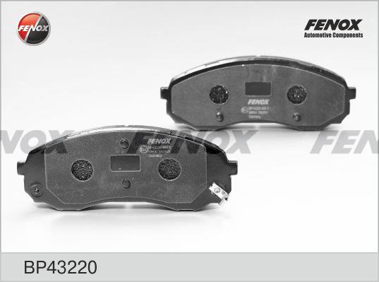 Fenox BP43220 Brake Pad Set, disc brake BP43220