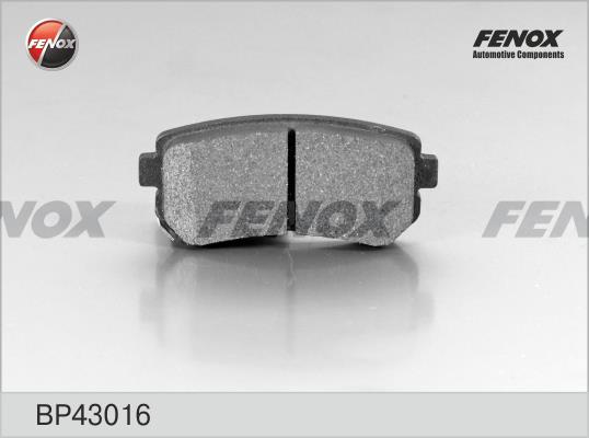 Fenox BP43016 Brake Pad Set, disc brake BP43016