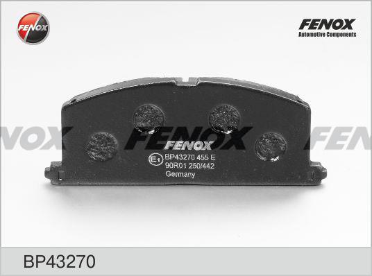 Fenox BP43270 Brake Pad Set, disc brake BP43270