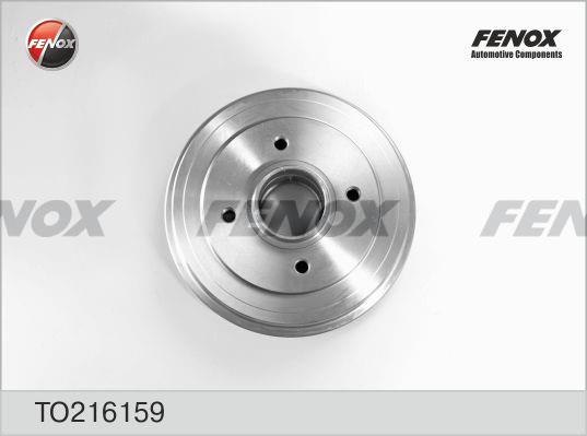 Fenox TO216159 Rear brake drum TO216159