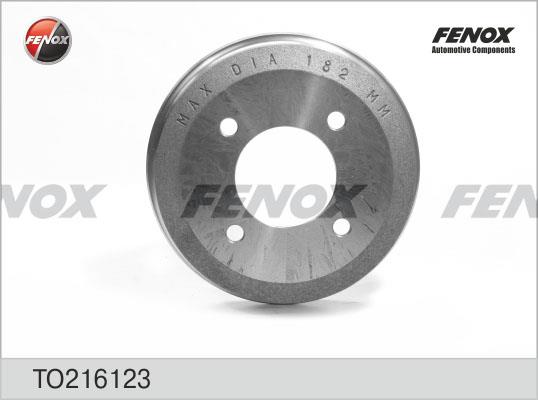 Fenox TO216123 Rear brake drum TO216123