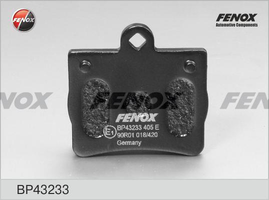 Fenox BP43233 Brake Pad Set, disc brake BP43233