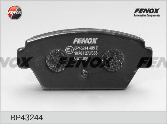 Fenox BP43244 Brake Pad Set, disc brake BP43244
