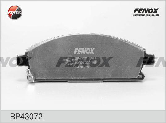 Fenox BP43072 Brake Pad Set, disc brake BP43072