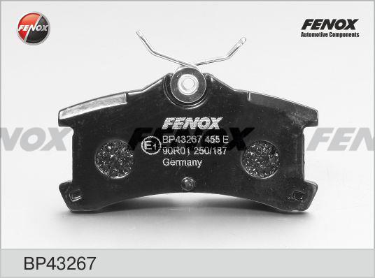 Fenox BP43267 Brake Pad Set, disc brake BP43267