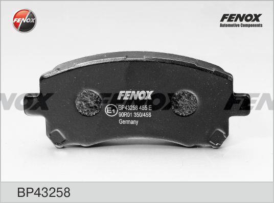 Fenox BP43258 Brake Pad Set, disc brake BP43258