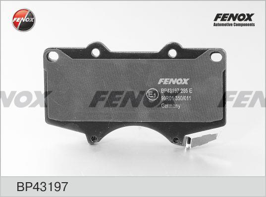 Fenox BP43197 Brake Pad Set, disc brake BP43197