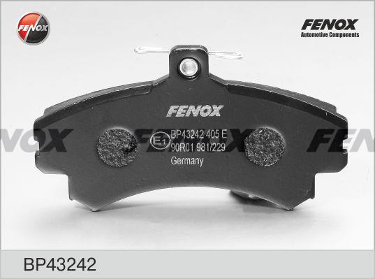 Fenox BP43242 Brake Pad Set, disc brake BP43242