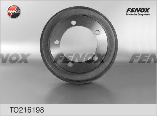 Fenox TO216198 Rear brake drum TO216198