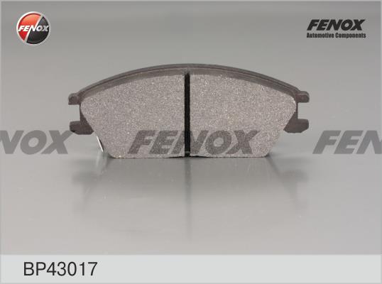 Fenox BP43017 Brake Pad Set, disc brake BP43017