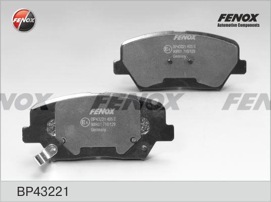 Fenox BP43221 Brake Pad Set, disc brake BP43221