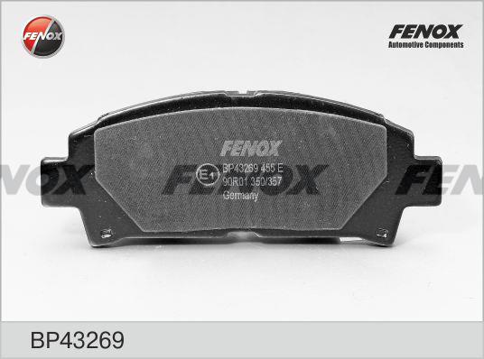 Fenox BP43269 Brake Pad Set, disc brake BP43269