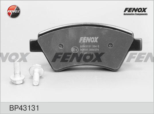 Fenox BP43131 Brake Pad Set, disc brake BP43131
