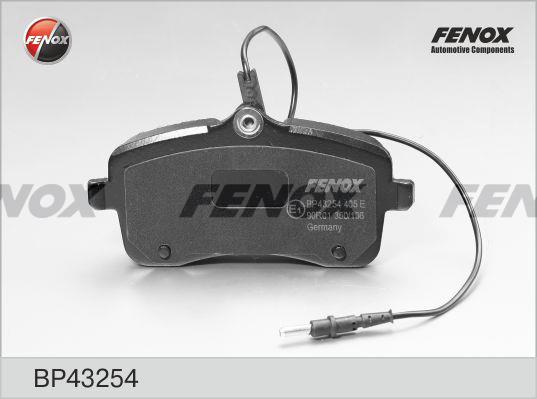 Fenox BP43254 Brake Pad Set, disc brake BP43254
