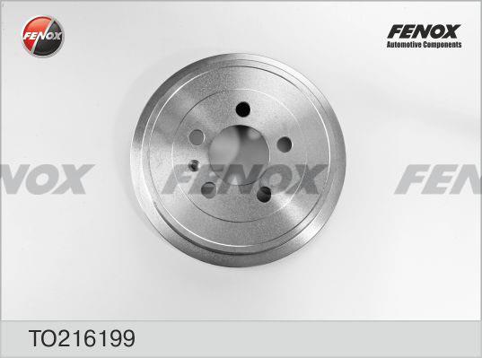 Fenox TO216199 Rear brake drum TO216199