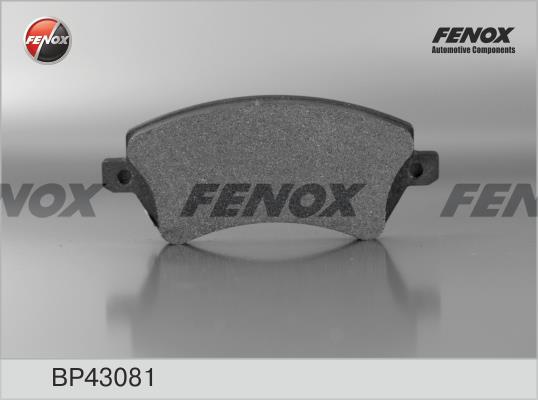 Fenox BP43081 Brake Pad Set, disc brake BP43081