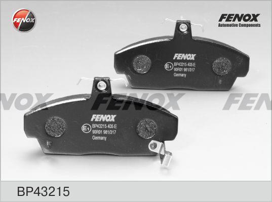 Fenox BP43215 Brake Pad Set, disc brake BP43215