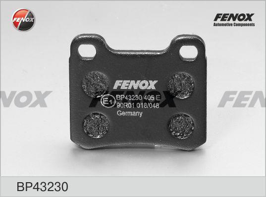 Fenox BP43230 Brake Pad Set, disc brake BP43230