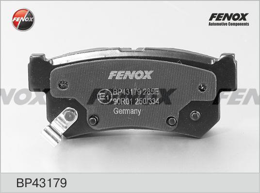 Fenox BP43179 Brake Pad Set, disc brake BP43179