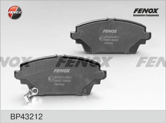 Fenox BP43212 Brake Pad Set, disc brake BP43212