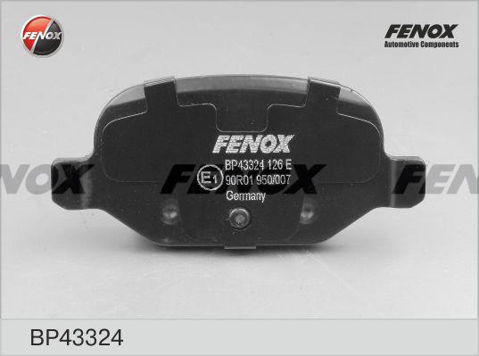 Fenox BP43324 Brake Pad Set, disc brake BP43324