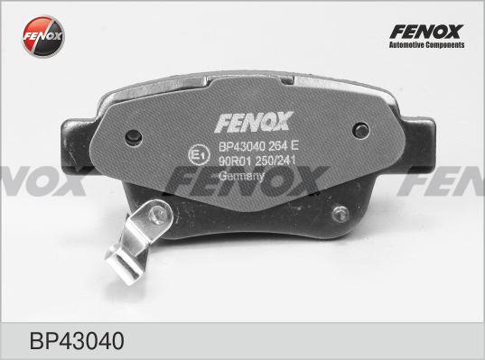 Fenox BP43040 Brake Pad Set, disc brake BP43040