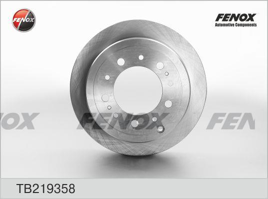 Fenox TB219358 Rear ventilated brake disc TB219358
