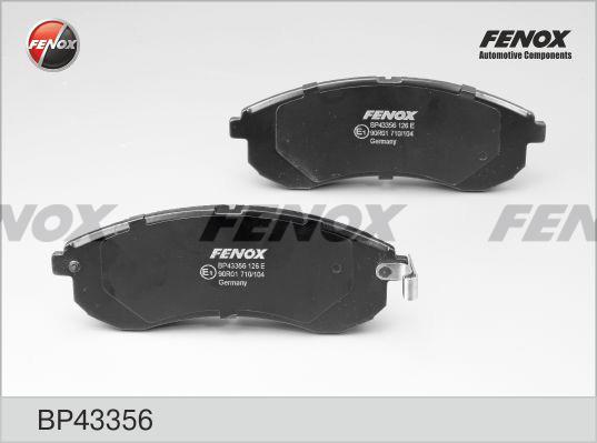 Fenox BP43356 Brake Pad Set, disc brake BP43356