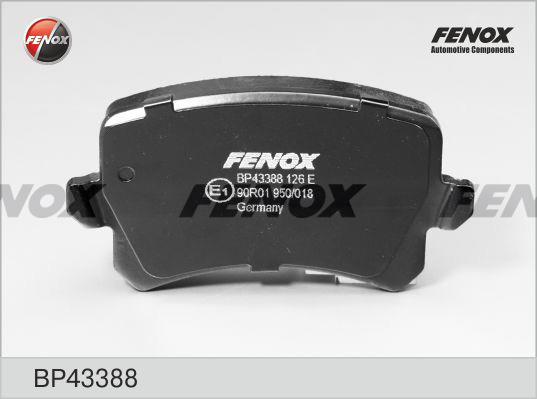 Fenox BP43388 Brake Pad Set, disc brake BP43388