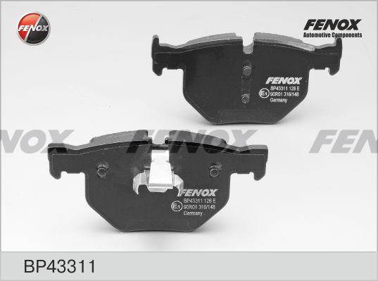 Fenox BP43311 Brake Pad Set, disc brake BP43311