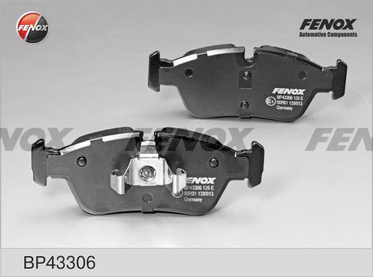 Fenox BP43306 Brake Pad Set, disc brake BP43306
